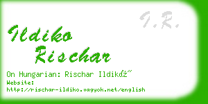 ildiko rischar business card